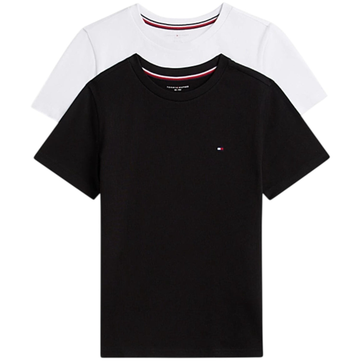 Tommy Hilfiger Black / White 2 Pk Ss Tee