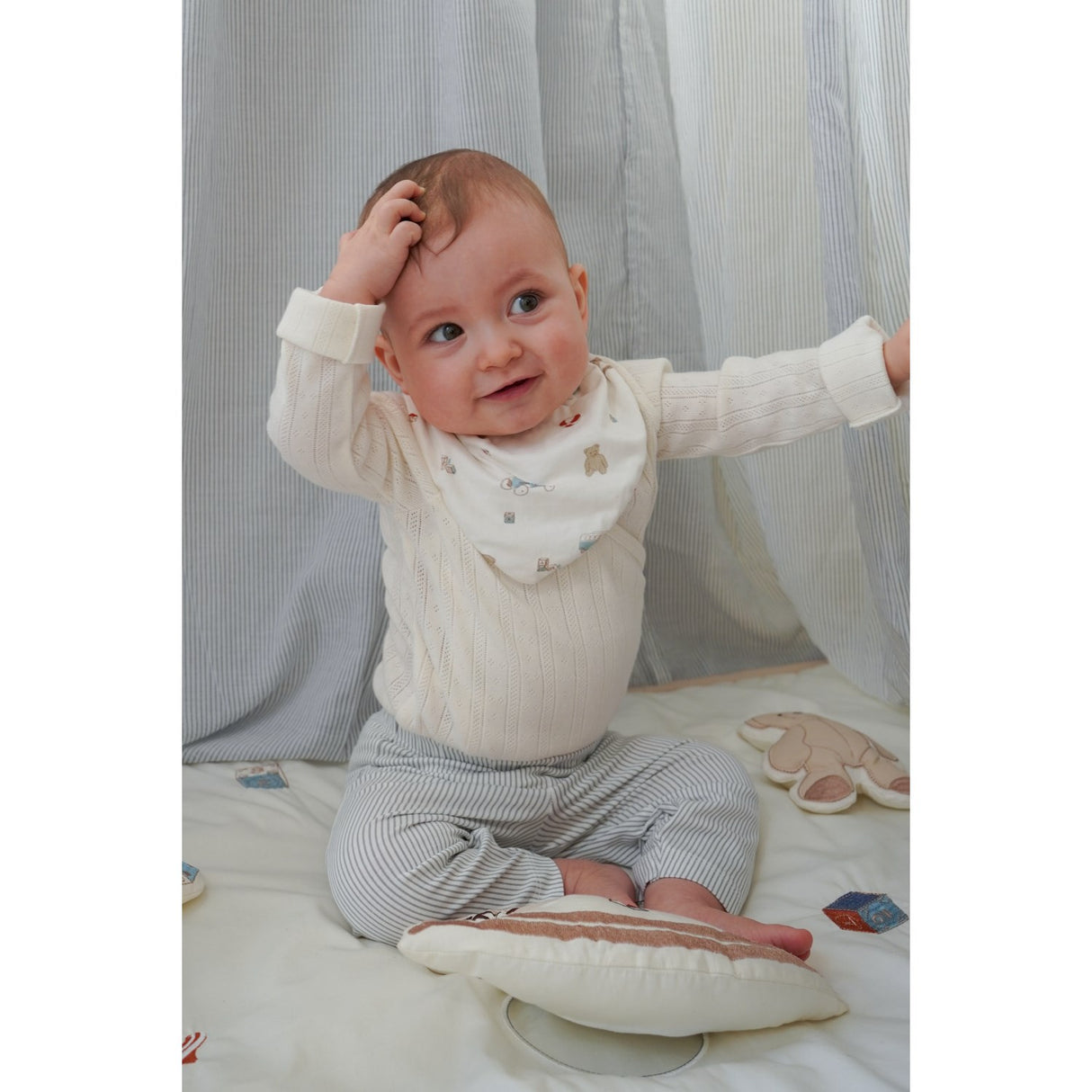 Cam Cam Copenhagen Vintage Toys Bandana Haklapp Jersey 2-Pack