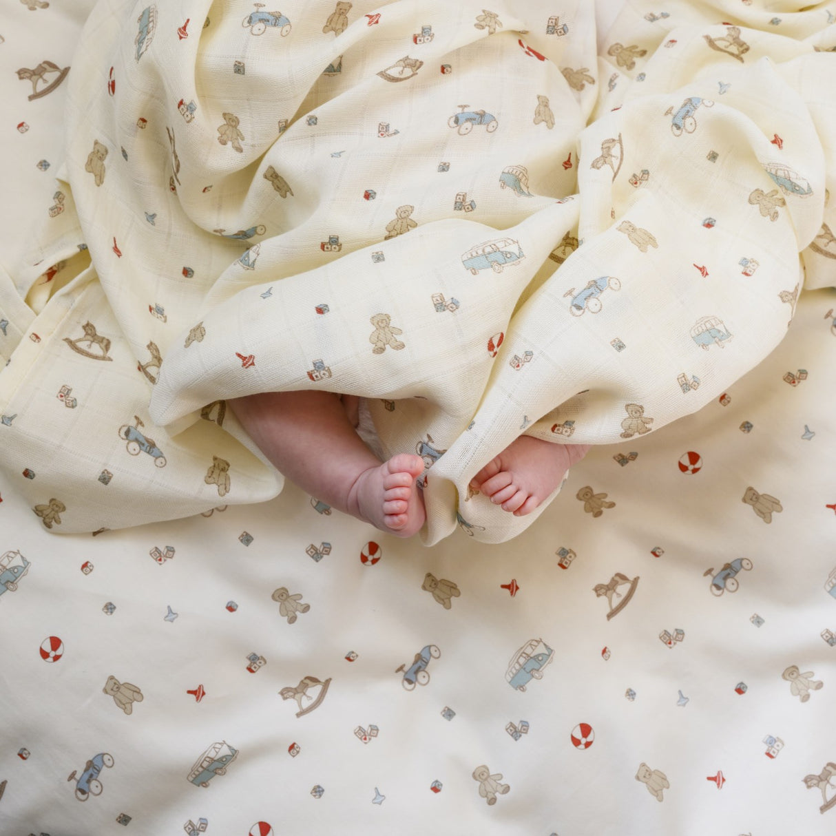 Cam Cam Copenhagen Vintage Toys Muslin Baby Filt