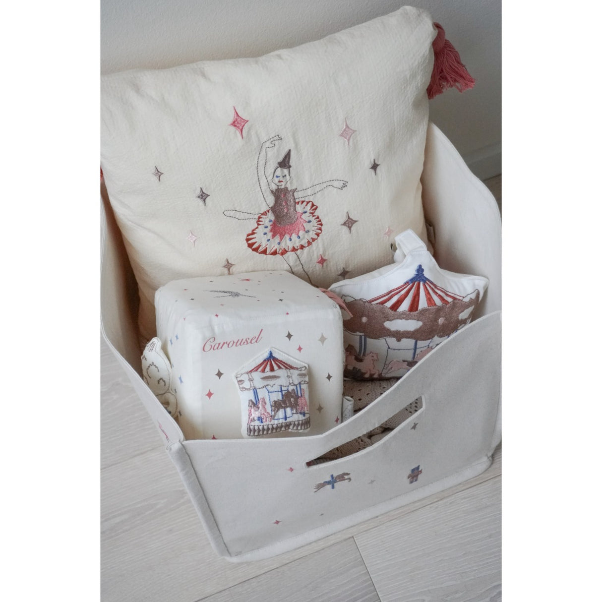 Cam Cam Copenhagen Carousel Canvas Förvaring Korg