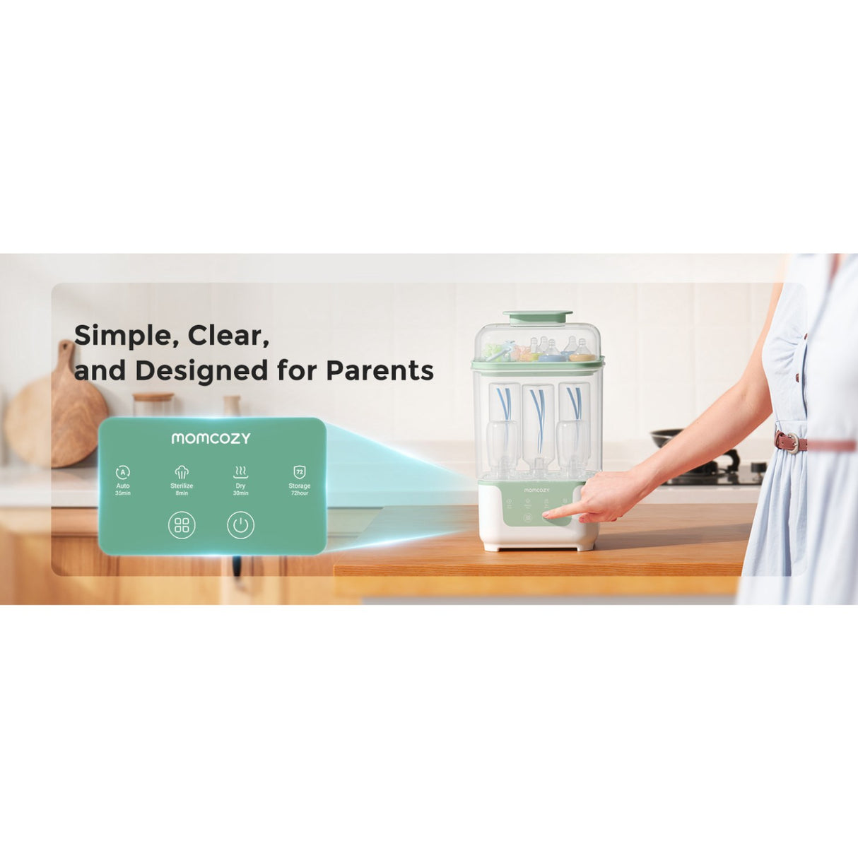 Momcozy BS04 4-in-1 Flaska Sterilizer And Dryer