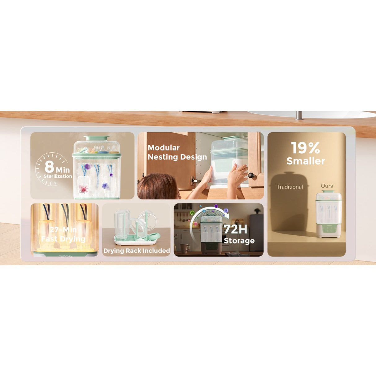 Momcozy BS04 4-in-1 Flaska Sterilizer And Dryer