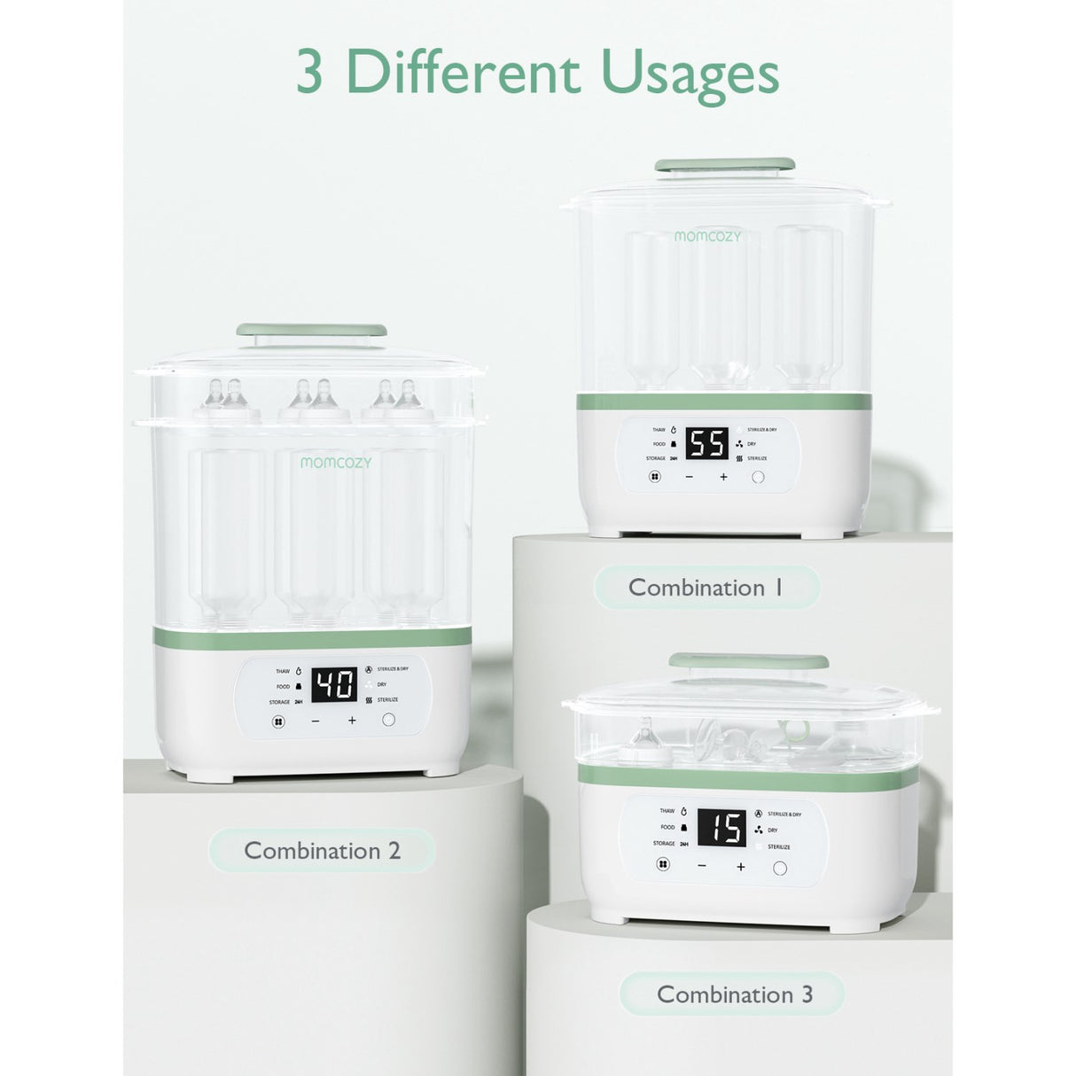 Momcozy 8-in-1 Electric Steam Baby Flaska Sterilizer