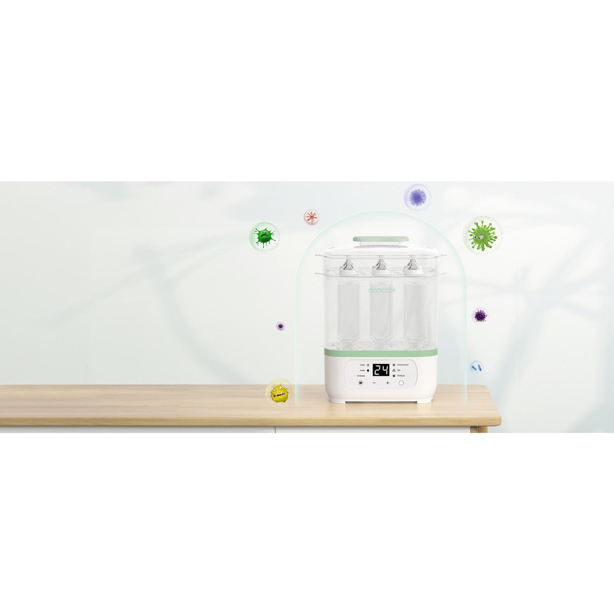 Momcozy 8-in-1 Electric Steam Baby Flaska Sterilizer