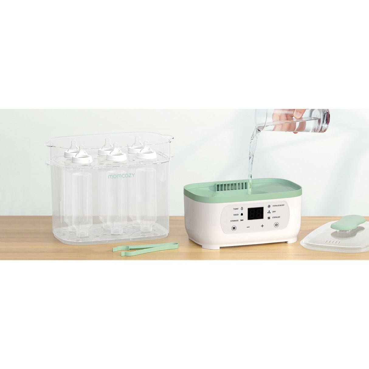 Momcozy 8-in-1 Electric Steam Baby Flaska Sterilizer