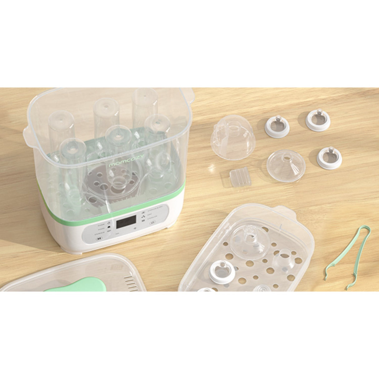 Momcozy 8-in-1 Electric Steam Baby Flaska Sterilizer