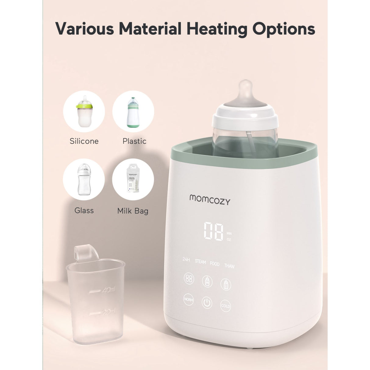 Momcozy MW01 6-in-1 Fast Baby Flaska Warmer