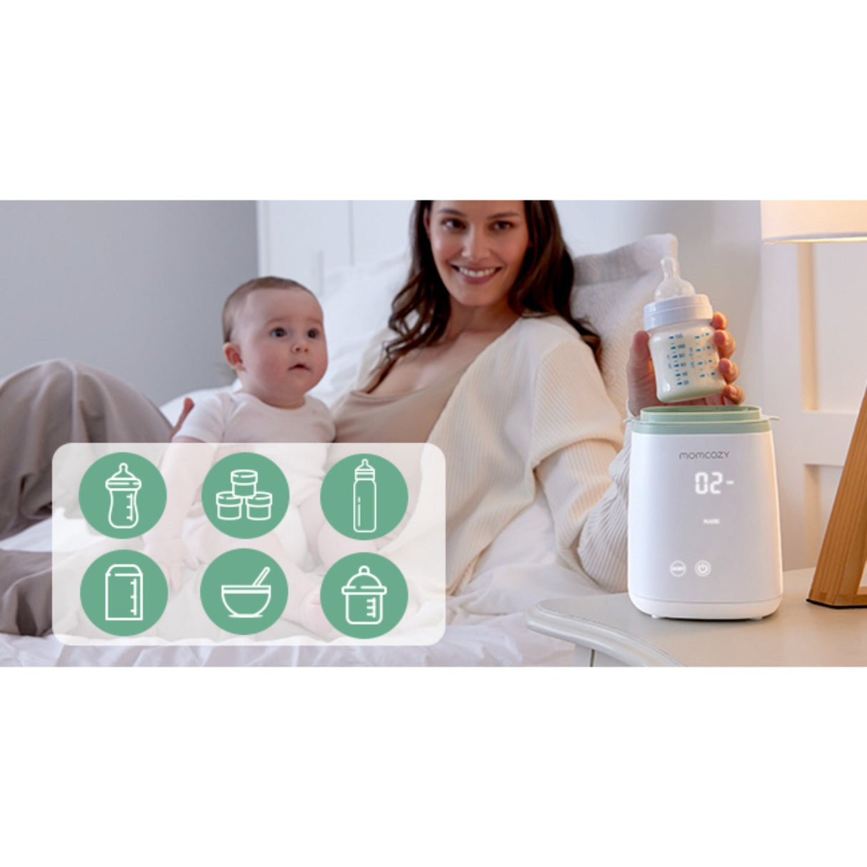 Momcozy MW01 6-in-1 Fast Baby Flaska Warmer