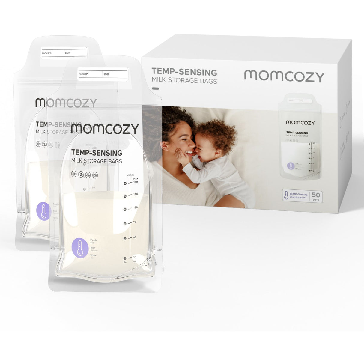 Momcozy Brystmælk Väska 50-Pack