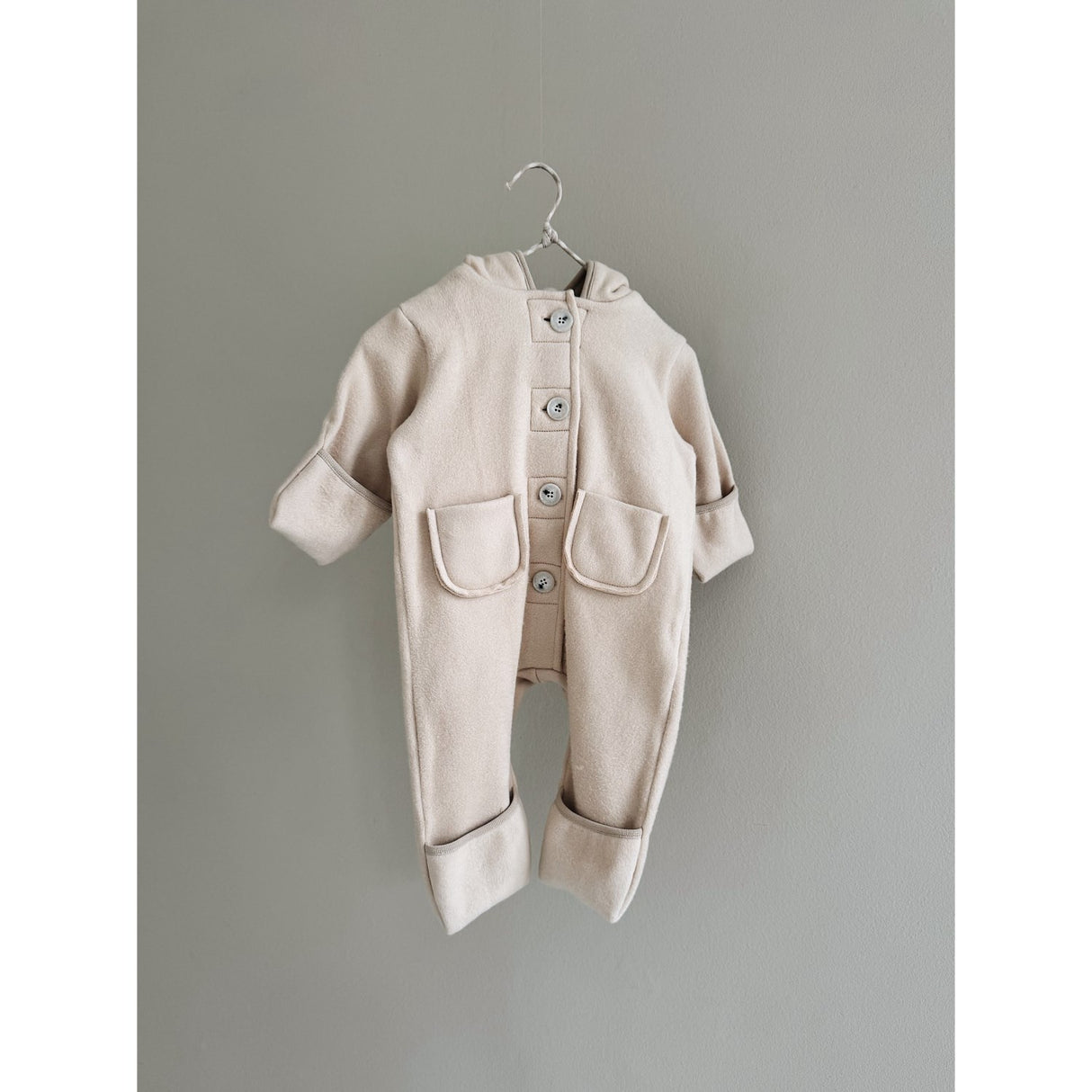 Lalaby Ivory Nallebjörn Bomull Onesie