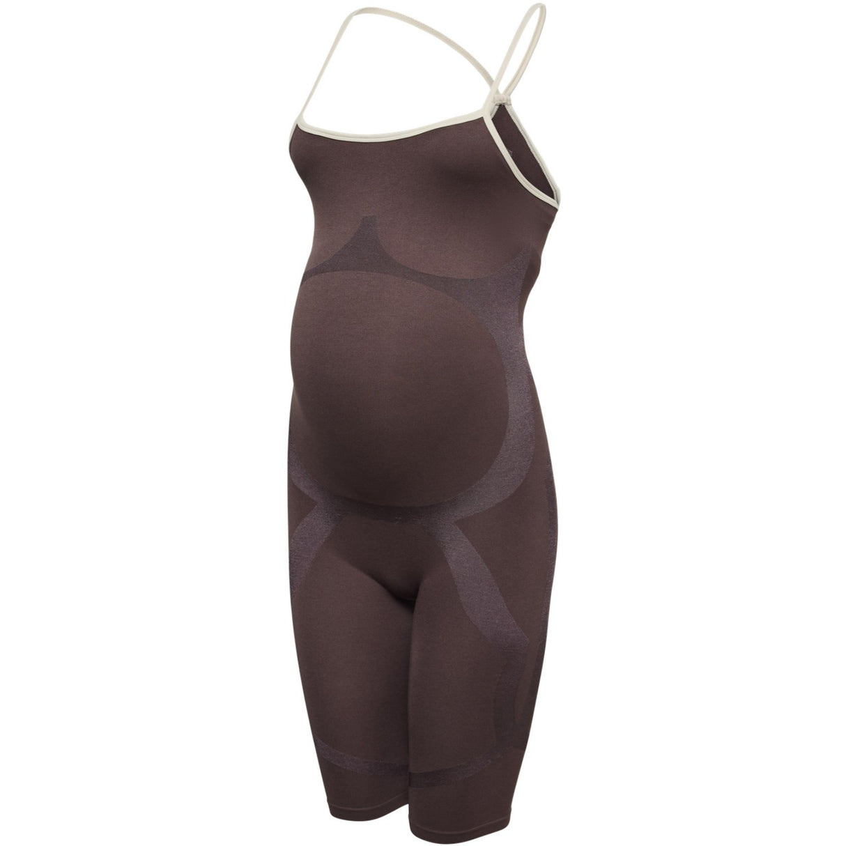 Mama;licious Hot Fudge Birch Detail Mlpaulette Färg Rem Playsuit