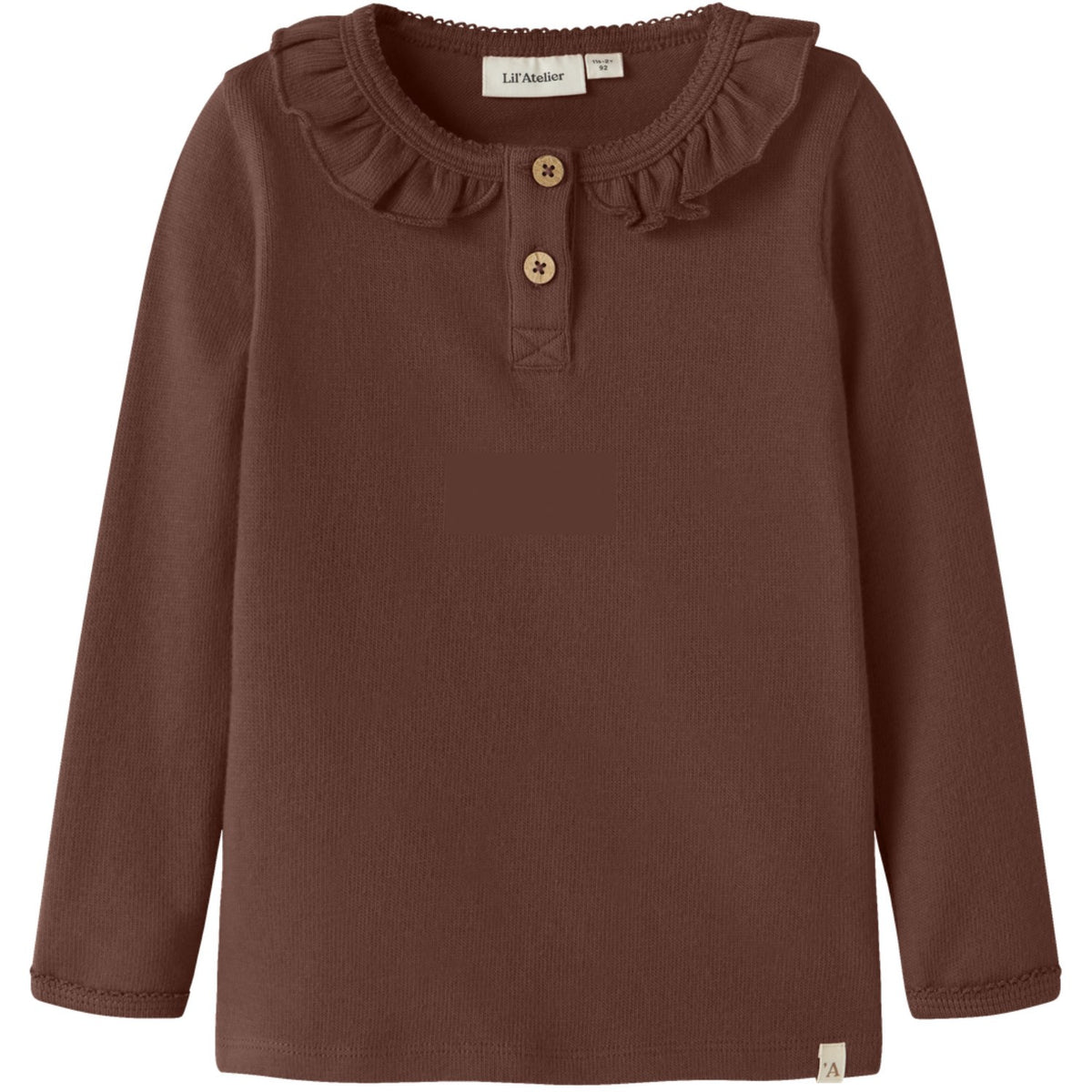 Lil'Atelier Mahogany Nmfthoro Huf Ls Slim Topp Lil
