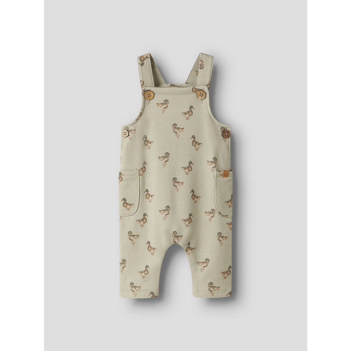 Lil'Atelier Moss Gray Duck Nbmjobo Afi Loose Sweat Overall Lil
