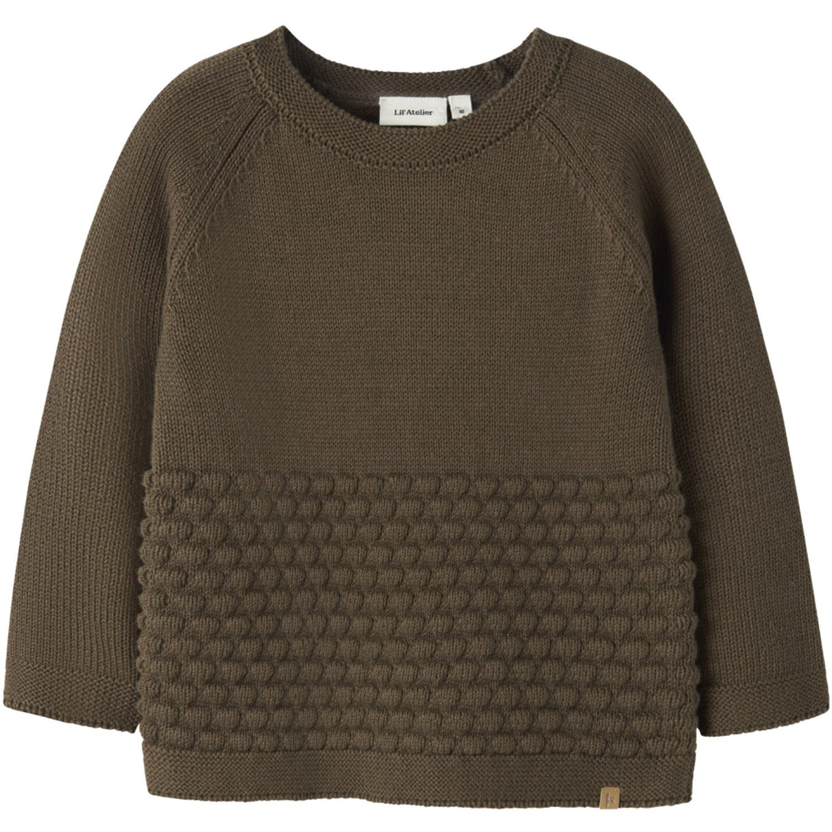 Lil'Atelier Teak Nmnnobir Ls Stickad Lil