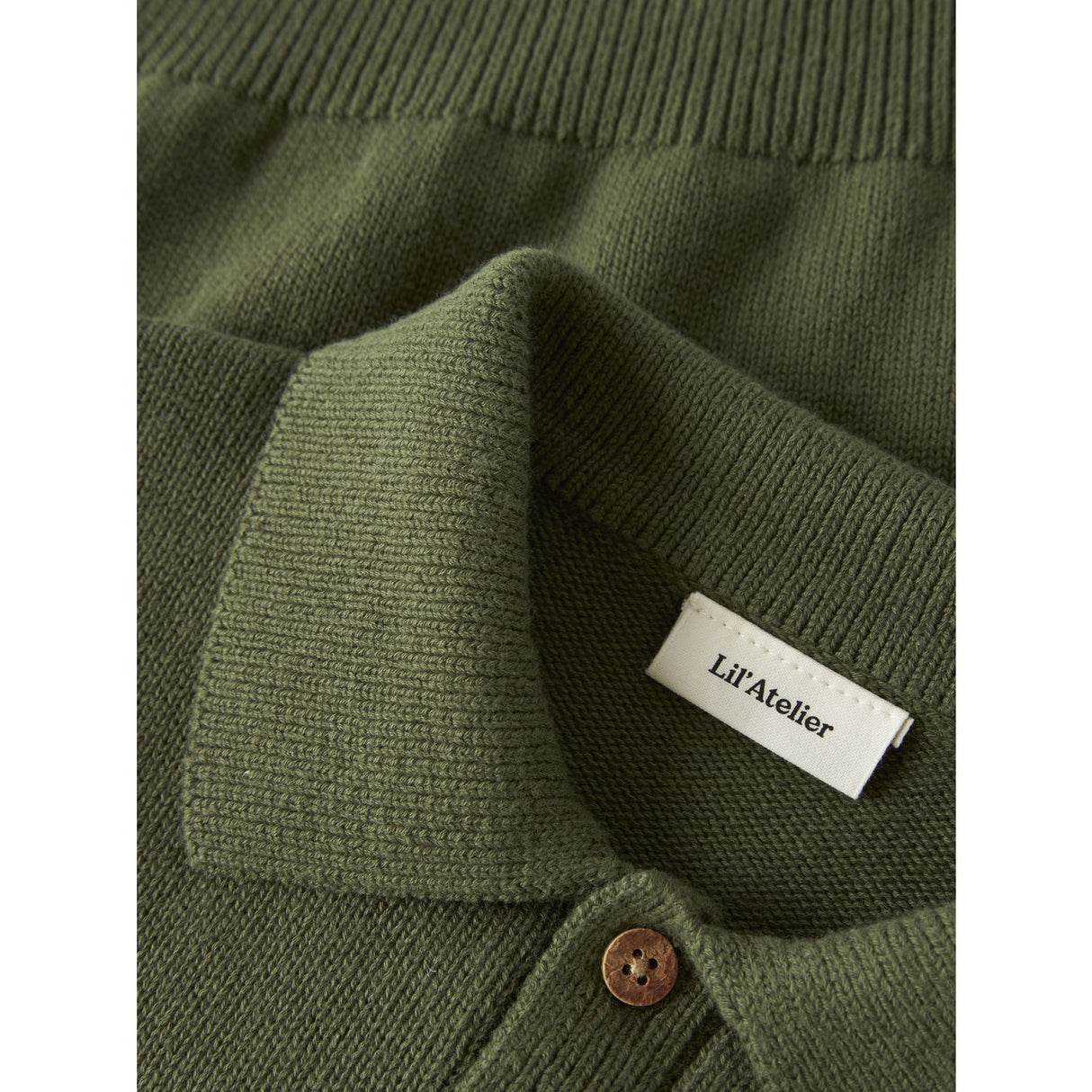 Lil'Atelier Cypress Nmmolo Ls Stickad Pikétröja Lil