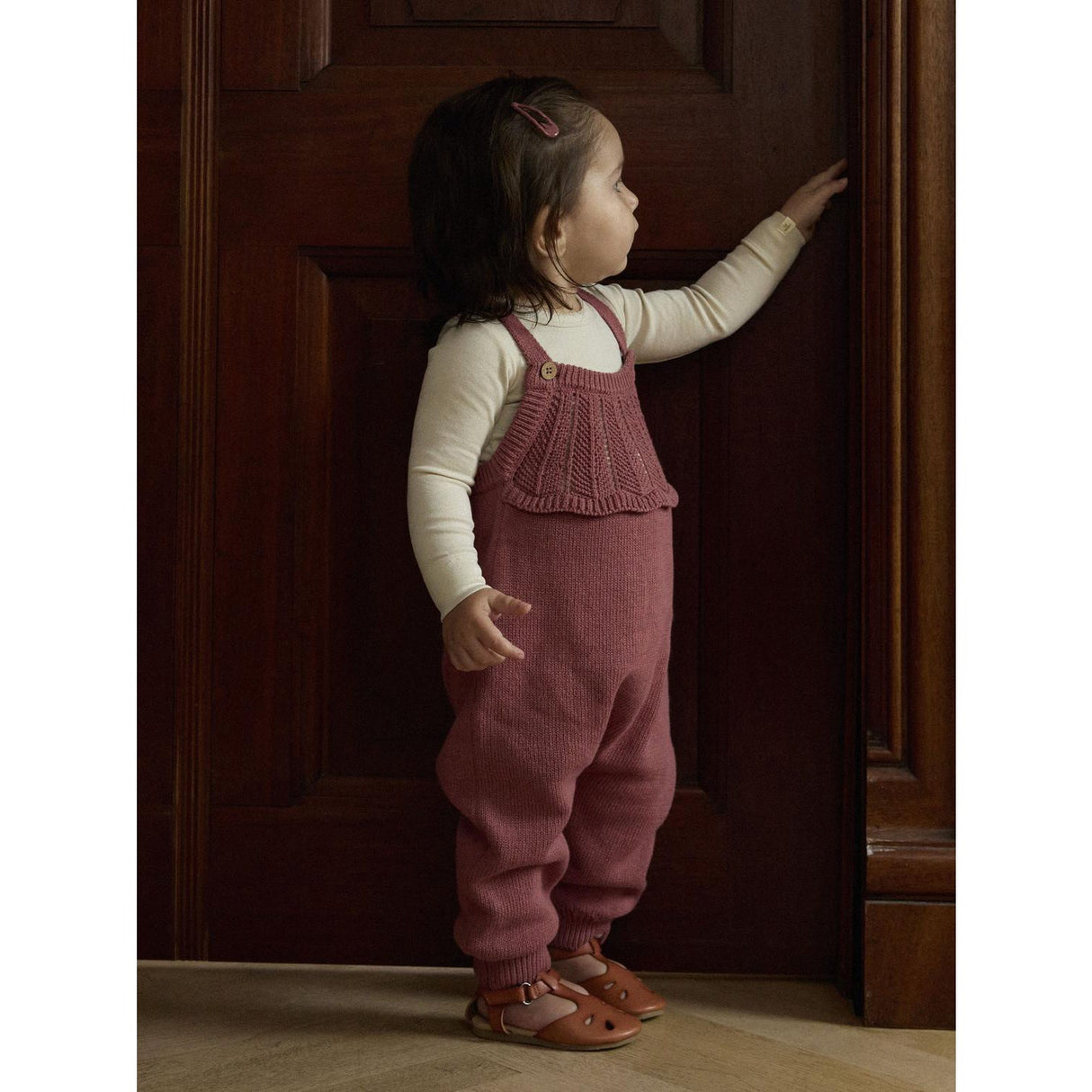 Lil'Atelier Withered Rose Nbfnoda Ls Stickad Overall Lil