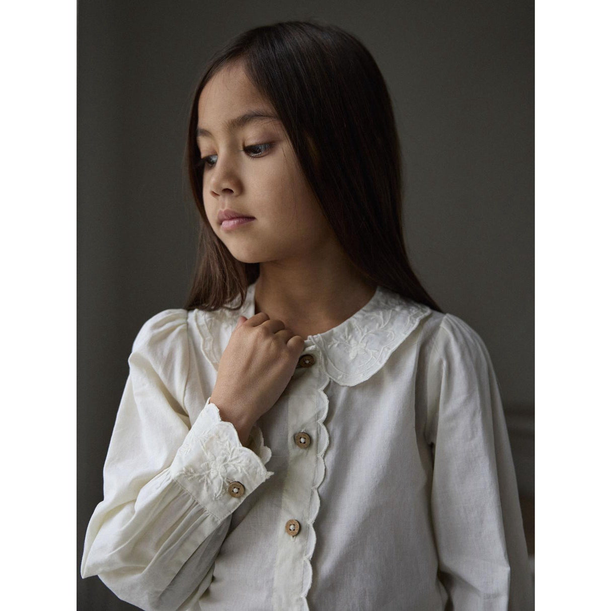 Lil'Atelier Turtledove Nmfola Ls Loose Skjorta Lil