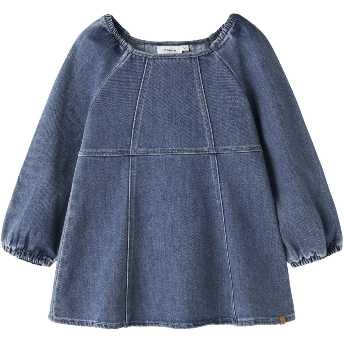 Lil'Atelier Dark Blue Denim Nmfobello Ls Loose Dnm Klänning 1144-Se Lil