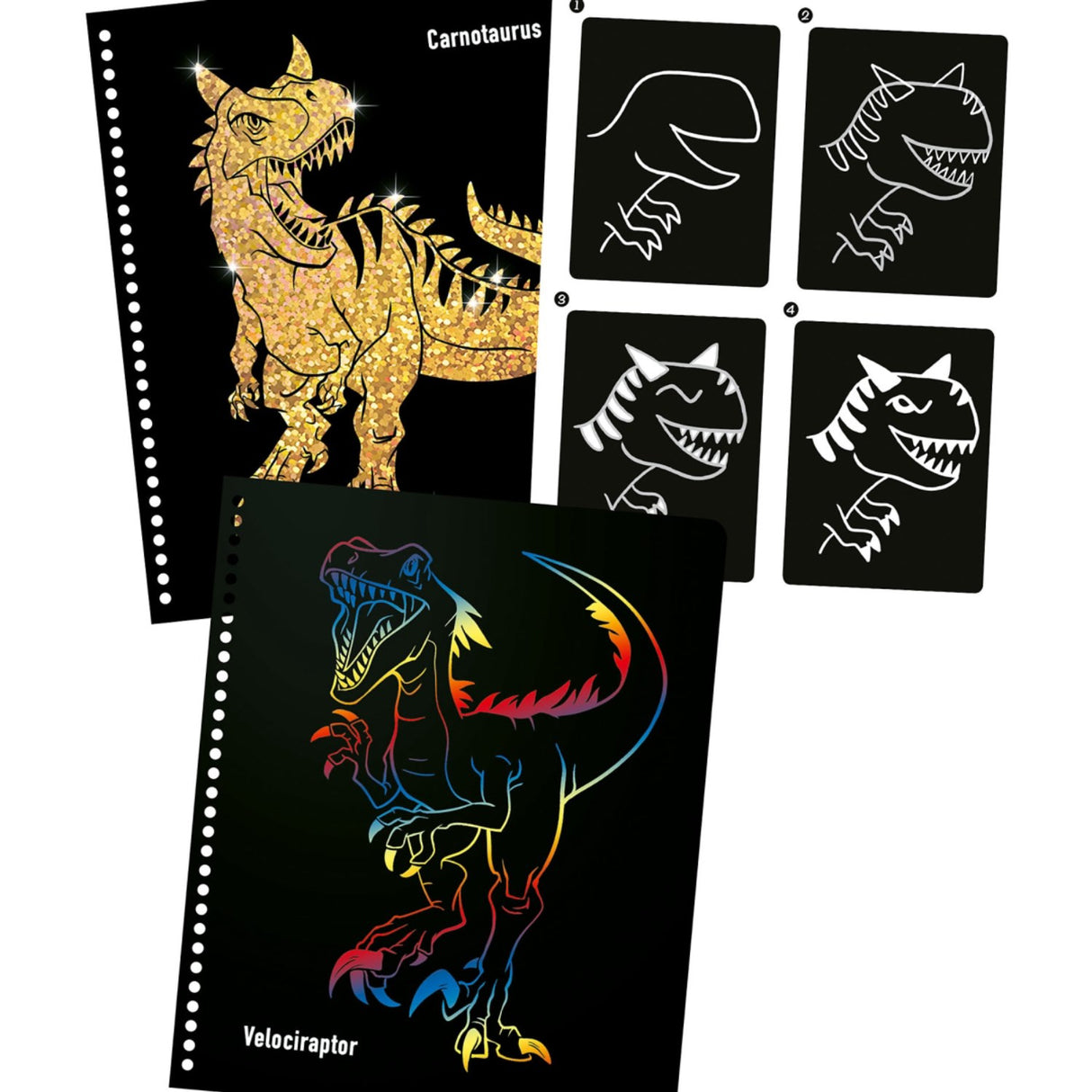 Dino World Magic Scratch Bok