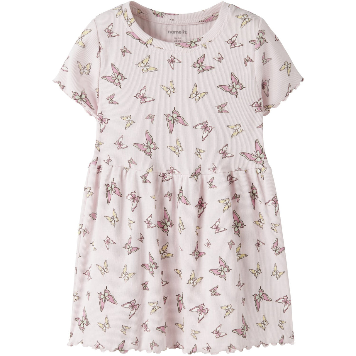 Name It Cradle Pink Butterflies Nmfvemma Ss Aop Klänning