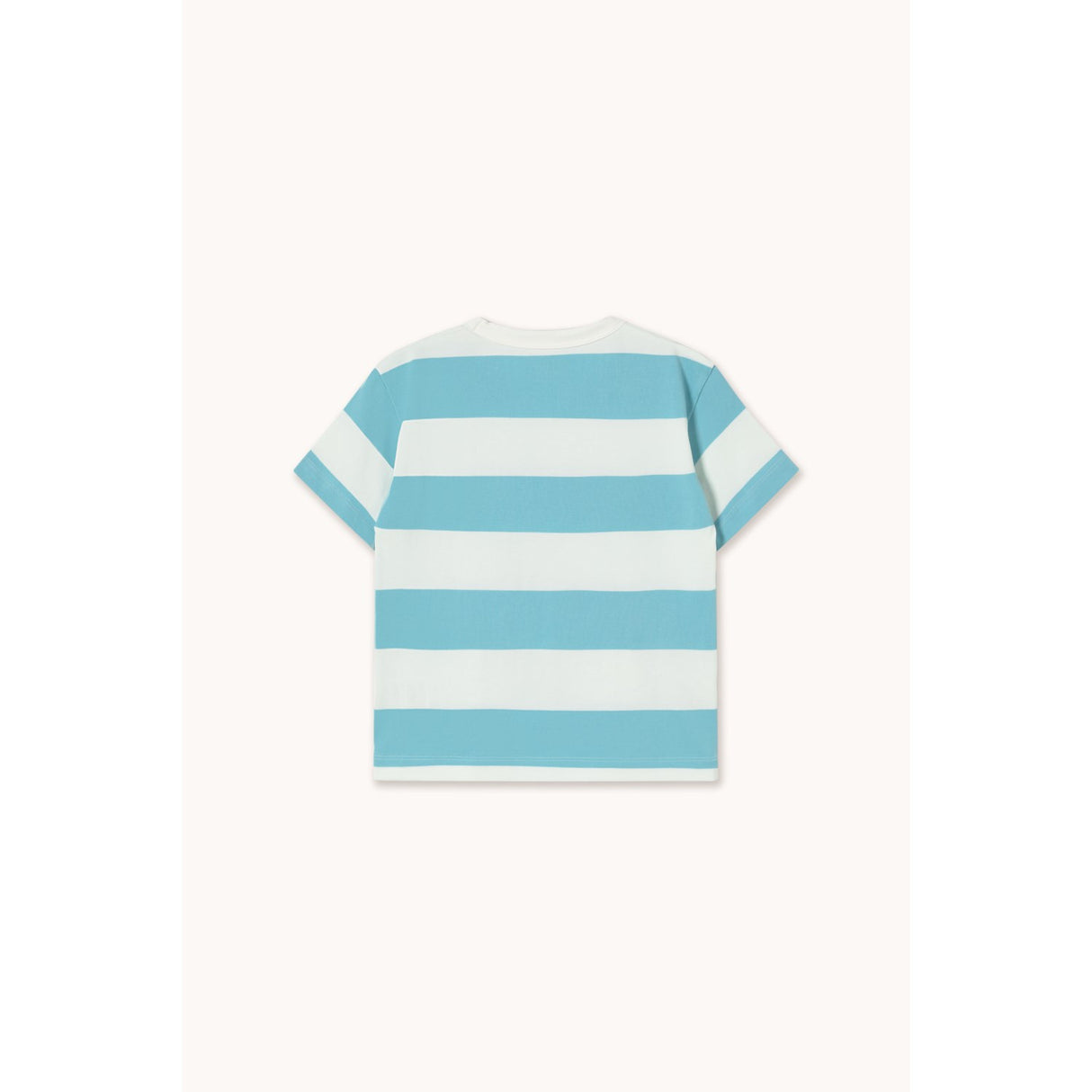TinyCottons Light Cyan Stripes Stickad T-Shirt