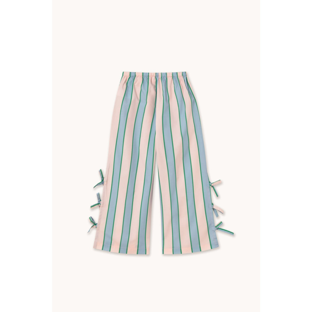 TinyCottons Pastel Pink Retro Stripes Bows Pant