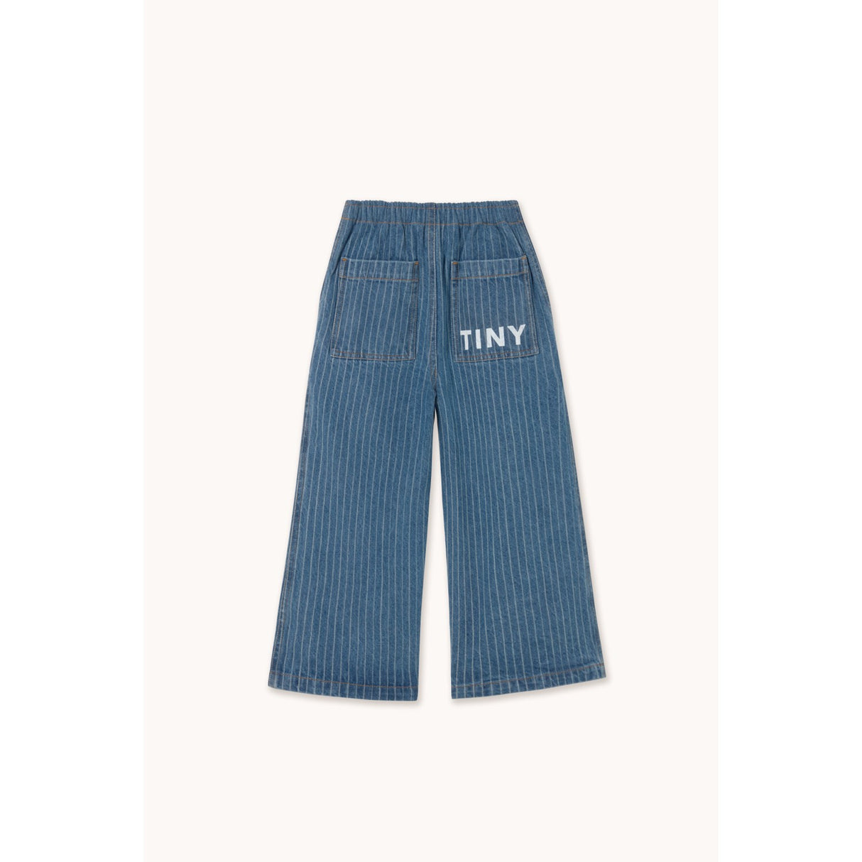 TinyCottons Light Wash Denim Stripes Denim Pant