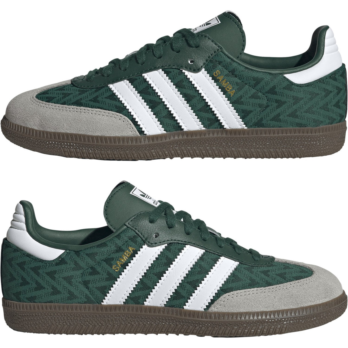 adidas Originals Collegiate Green/Ftwr White/Gum5 Samba Og J Sneakers