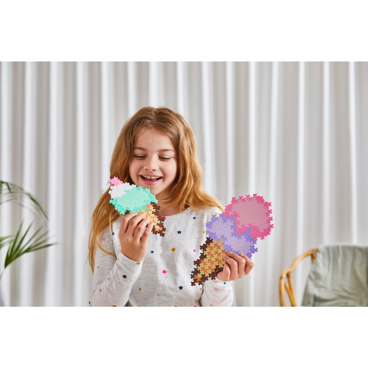 Plus-Plus Pussel By Number Ice Cream Cones 250pcs