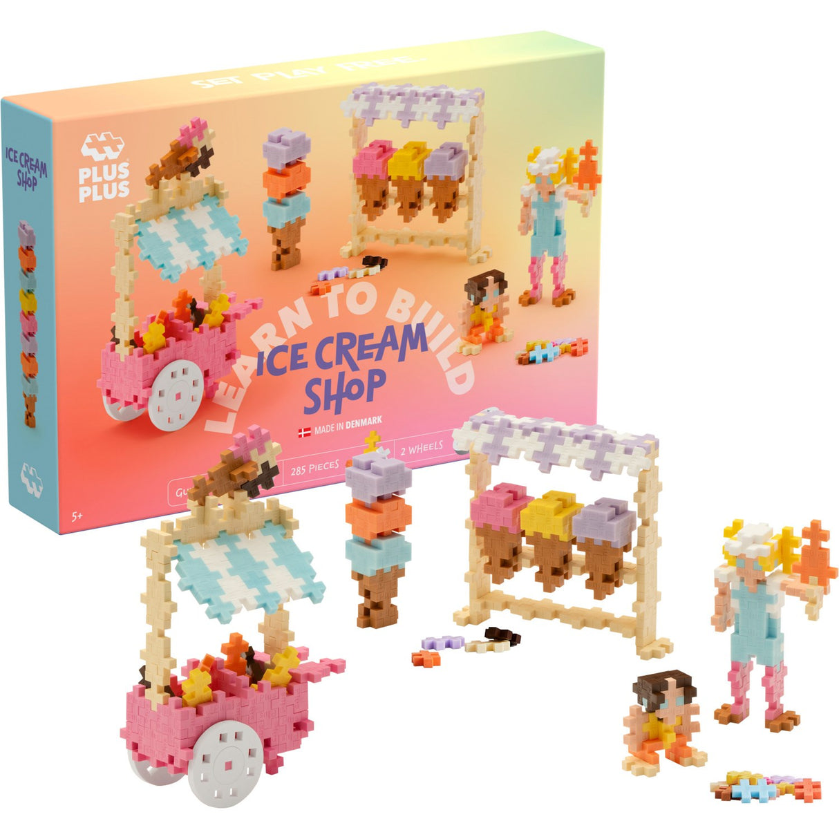 Plus-Plus Learn To Build Ice Cream Shop
