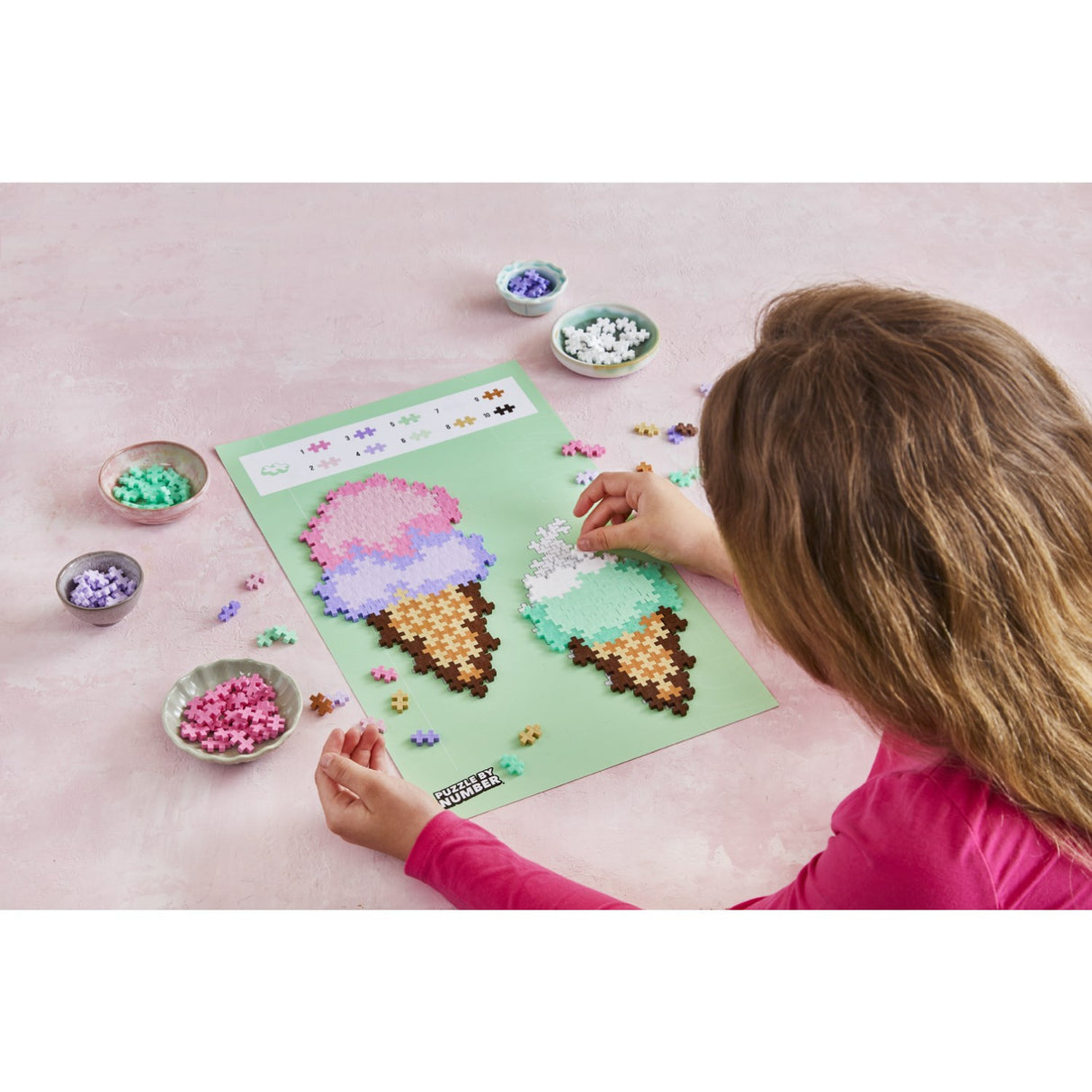 Plus-Plus Pussel By Number Ice Cream Cones 250pcs