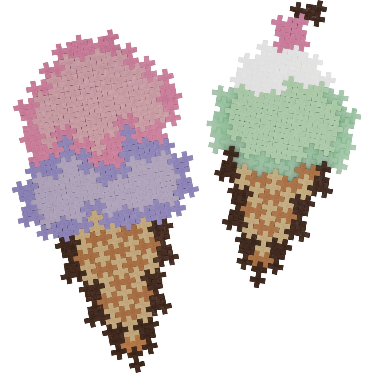 Plus-Plus Pussel By Number Ice Cream Cones 250pcs