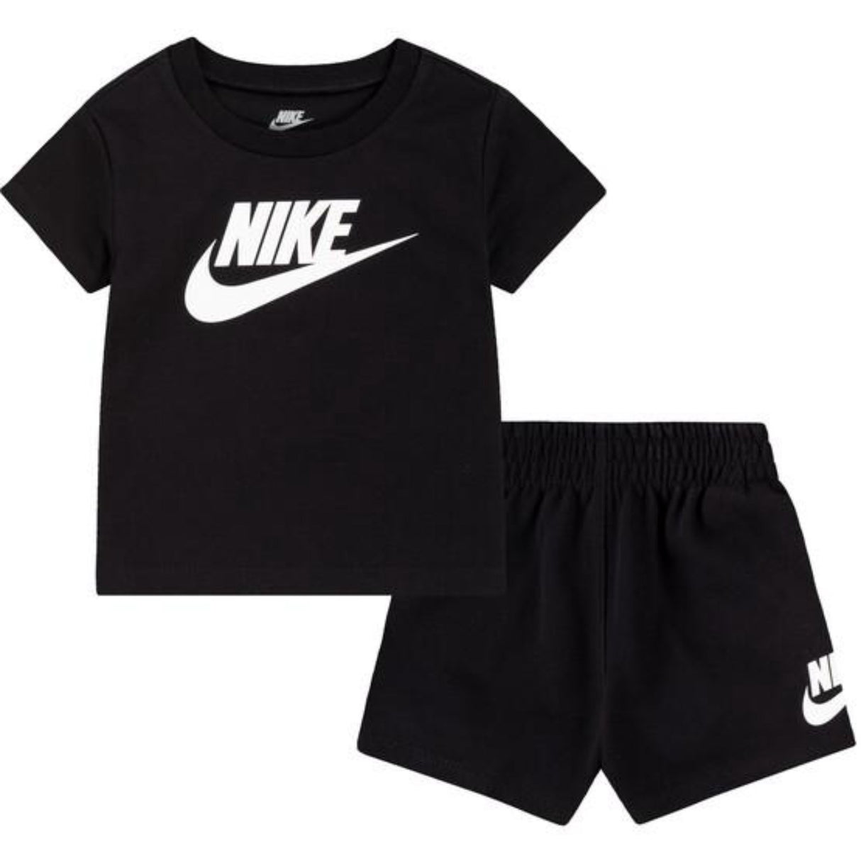 NIKE Black Club T-Shirt & Shorts Sett
