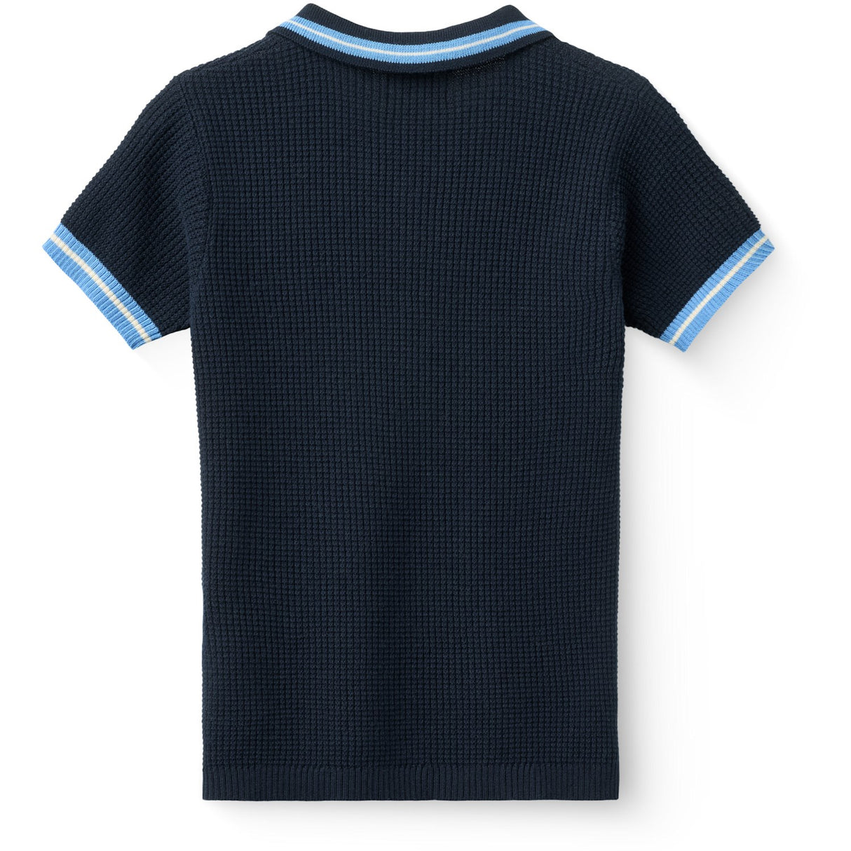 COPENHAGEN COLORS Navy, Blue, Cream Comb. Stickad Pattern Pikétröja