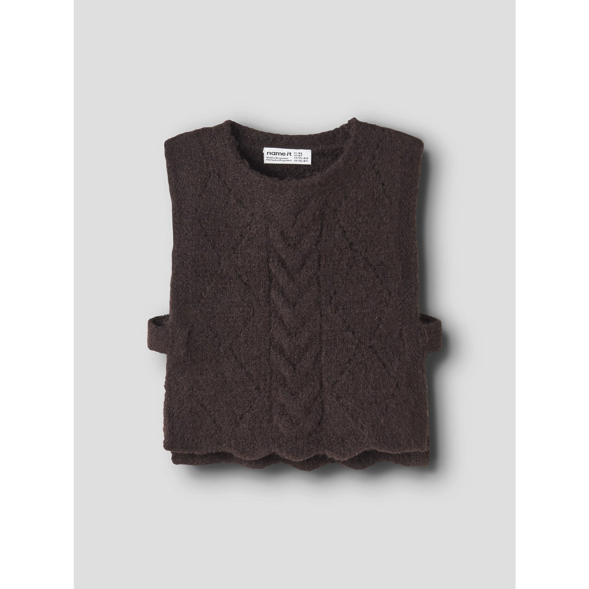 Name It Chocolate Plum Nmflea Stickad Väst