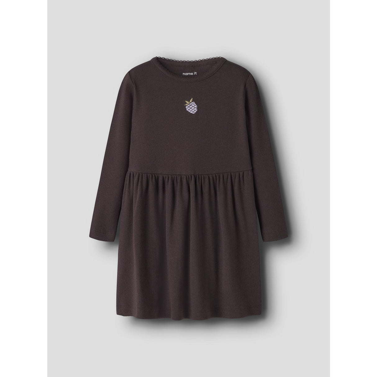 Name It Chocolate Plum Nmfonaya Ls Slim Klänning Låda