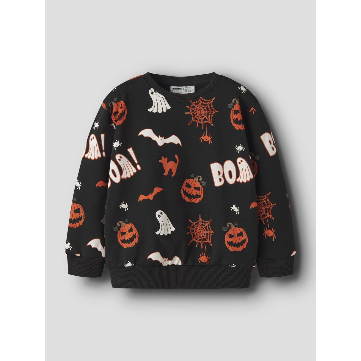 Name It Black Nmnovar Nreg Sweat Låda Bru