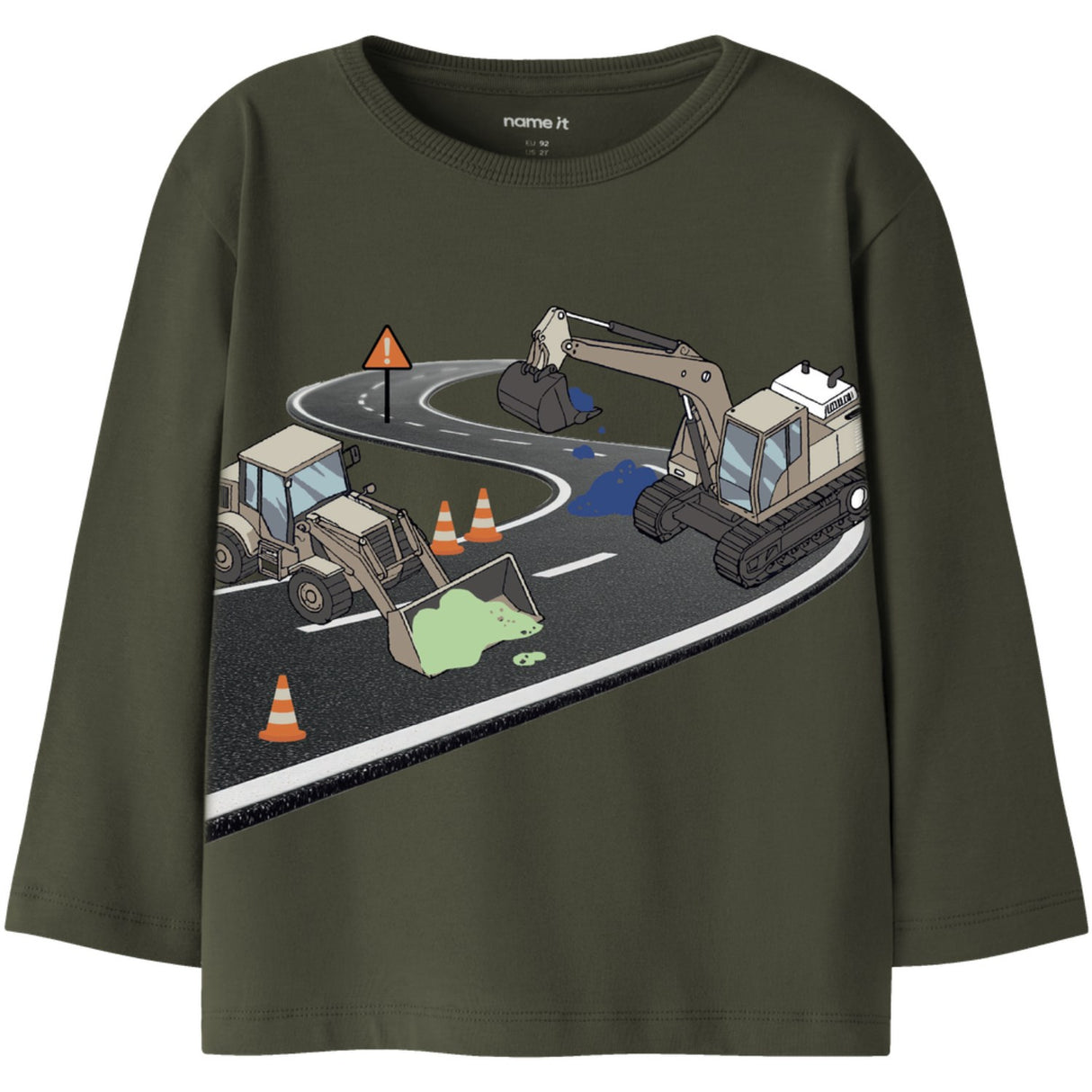 Name It Olive Night Nmmnick Ls Nreg Topp Låda