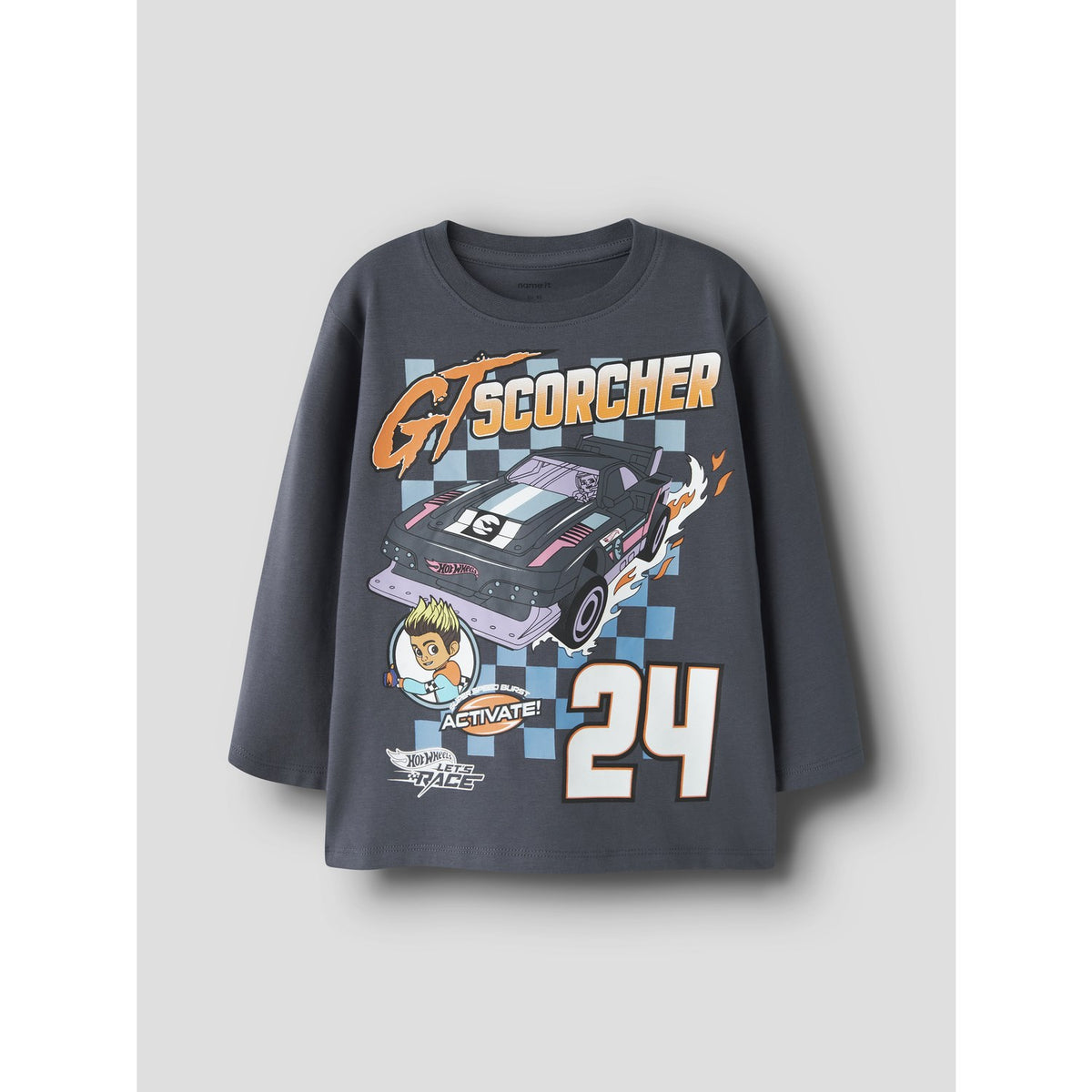 Name It Ombre Blue Nmmsteven Hotwheels Ls Nreg Topp Mat