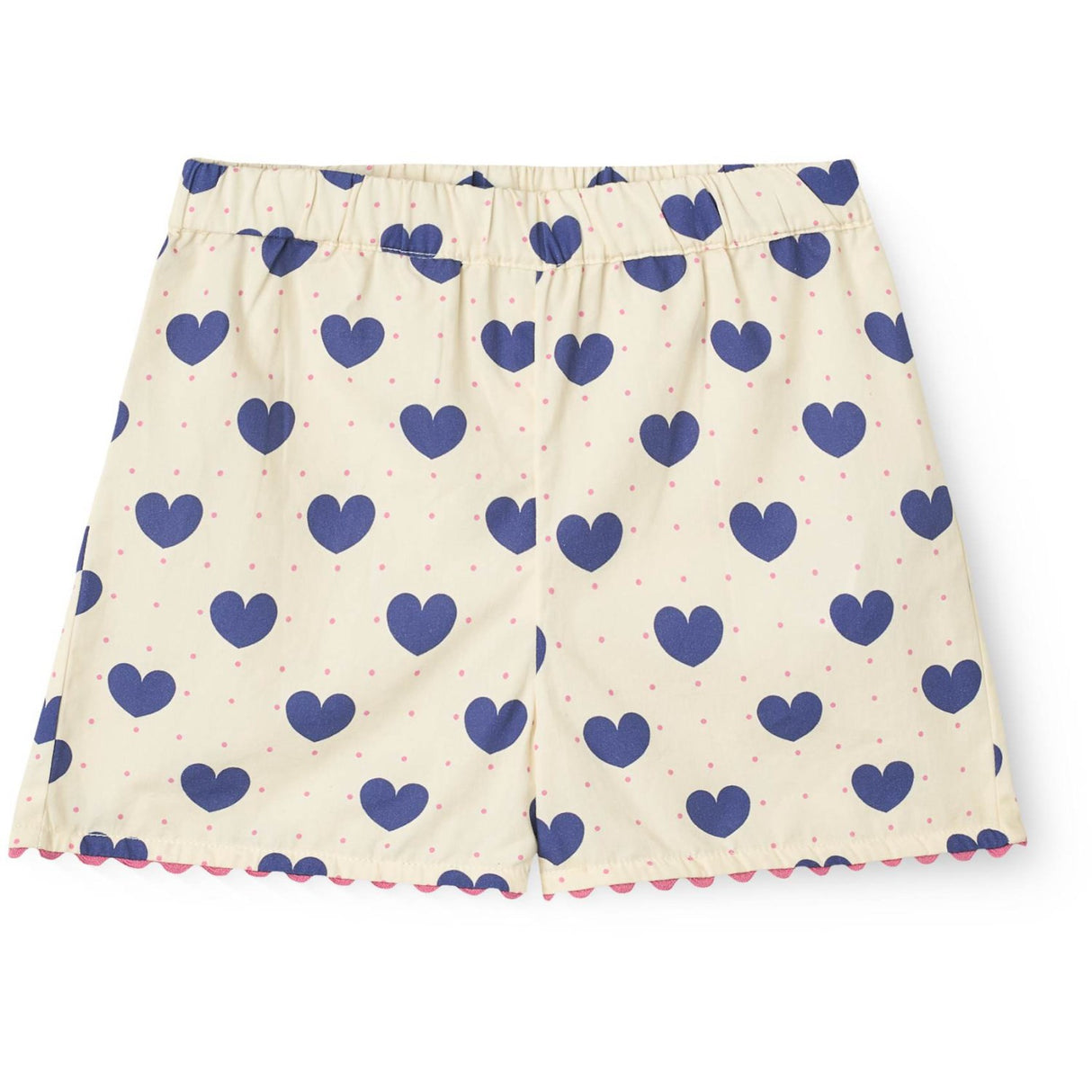 COPENHAGEN COLORS Heart Aop Ocean X Luksusbaby Heart Och Dots Blus W Kort Sett