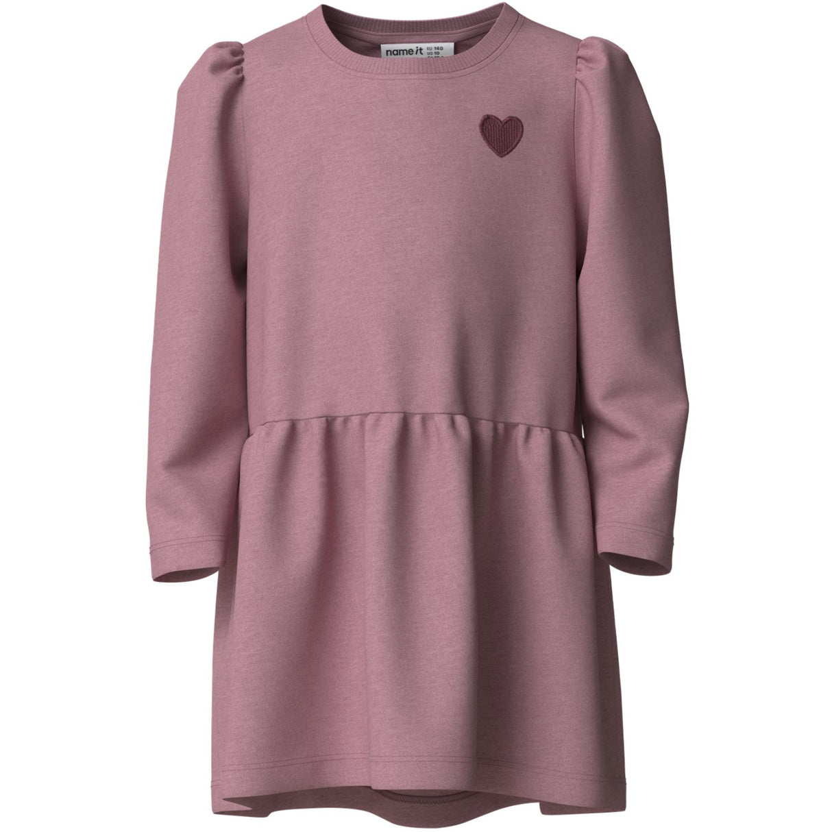Name It Lilas Heart Embroidery Nmfvima Ls Swe Klänning Bru