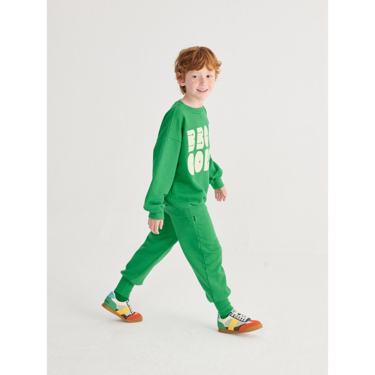 Bobo Choses Green Bobo Choses Modern Sweatshirt