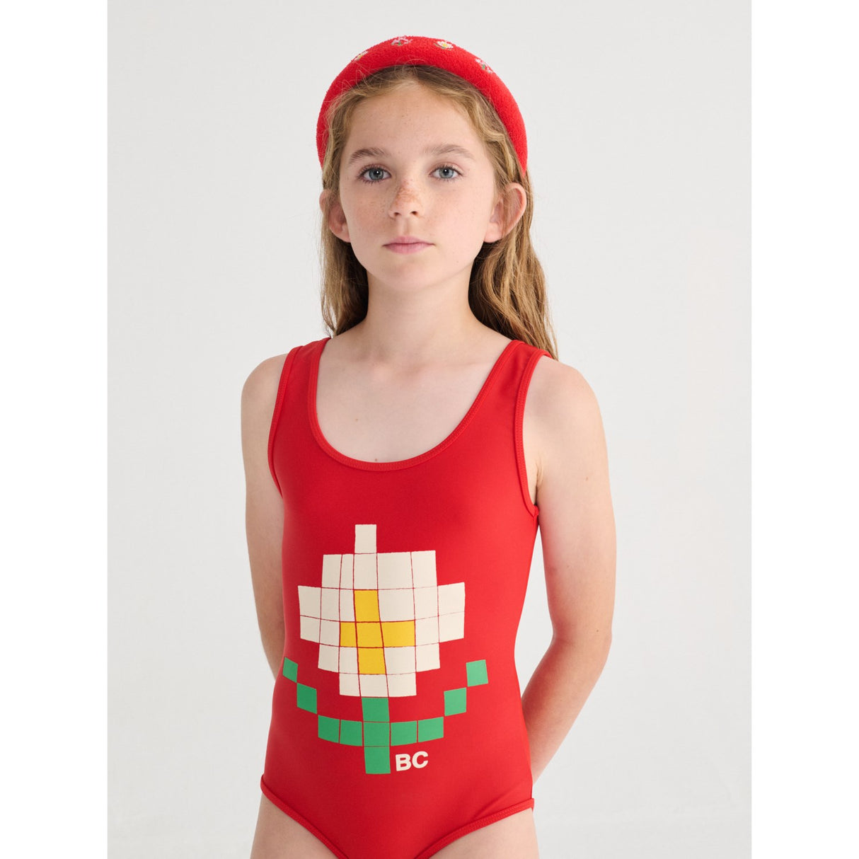 Bobo Choses Red Pixel Daisy Baddräkt