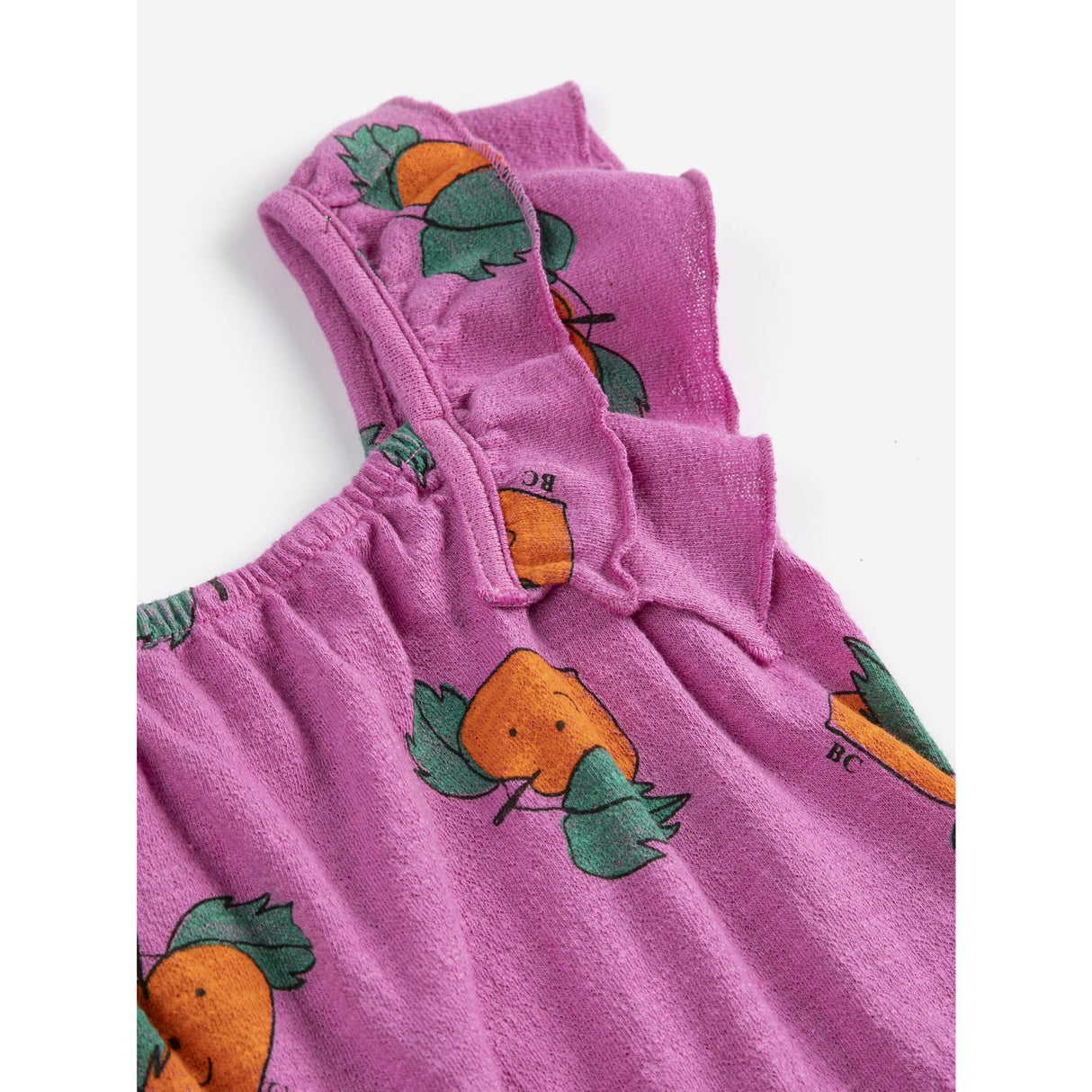 Bobo Choses Purple Tangerine All Över Ruffled Klänning