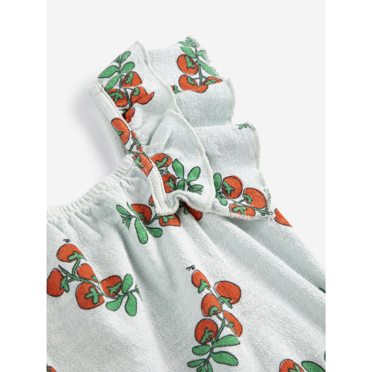 Bobo Choses Light Blue Juicy Tomatoes All Över Ruffled Klänning