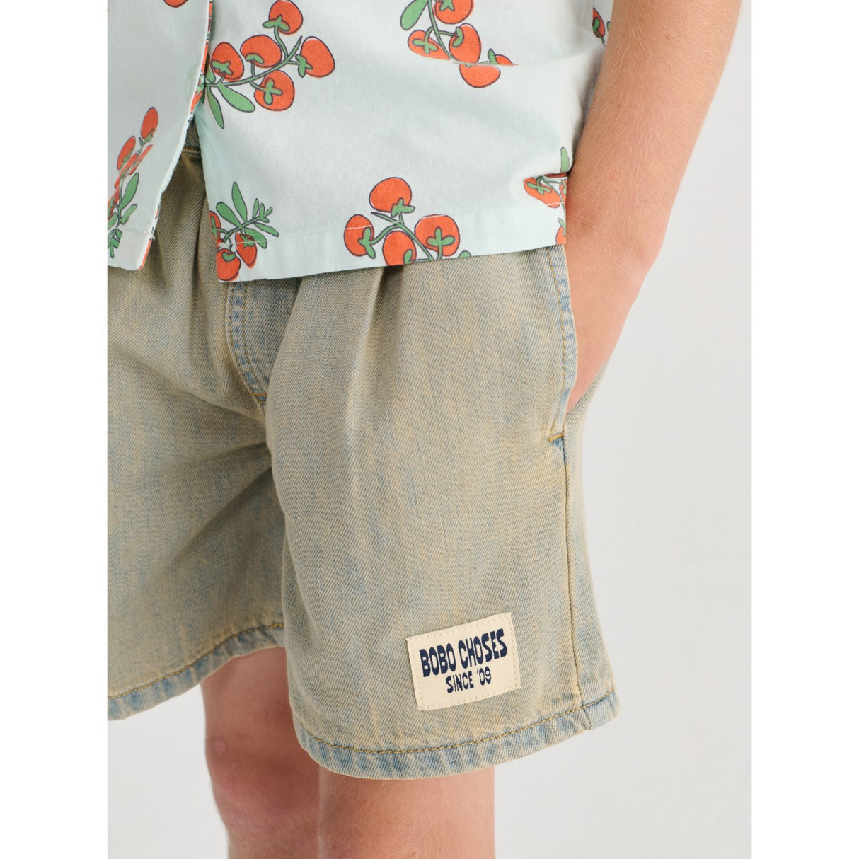 Bobo Choses Prussian Blue Bobo Choses Since 09 Denim Bermuda Shorts