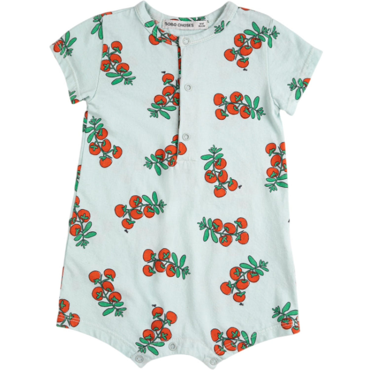 Bobo Choses Light Blue Juicy Tomatoes All Över Playsuit