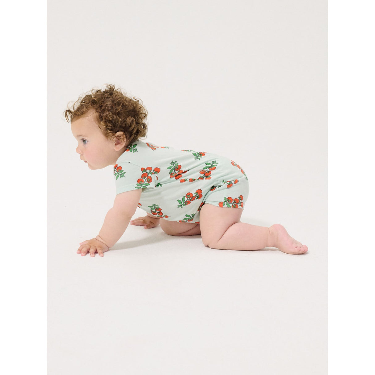 Bobo Choses Light Blue Juicy Tomatoes All Över Playsuit