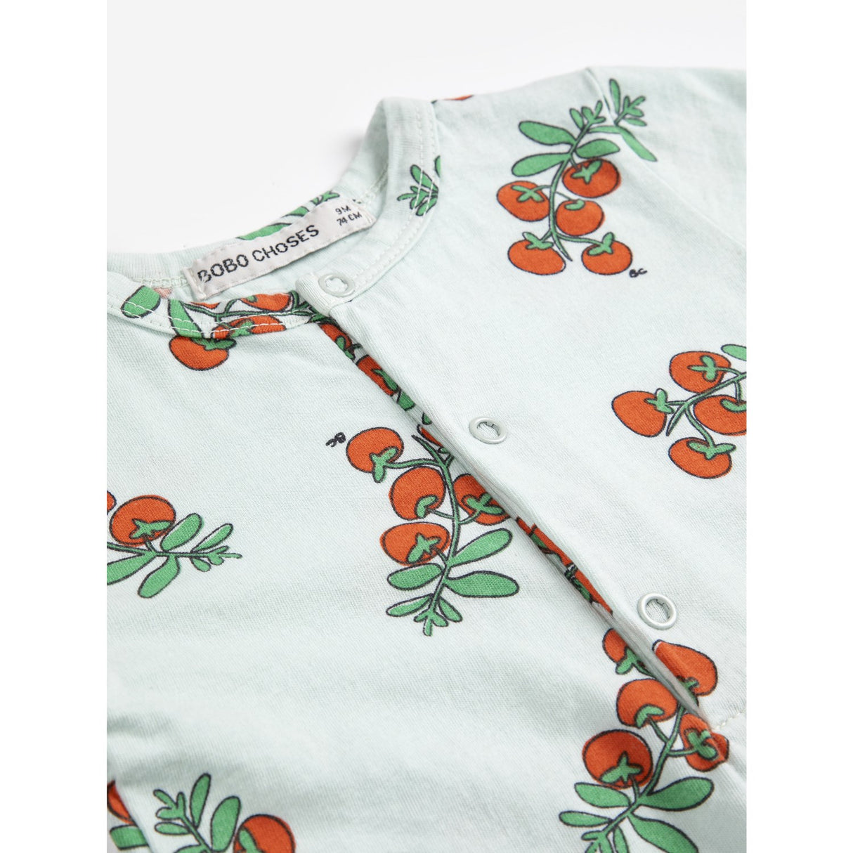 Bobo Choses Light Blue Juicy Tomatoes All Över Playsuit