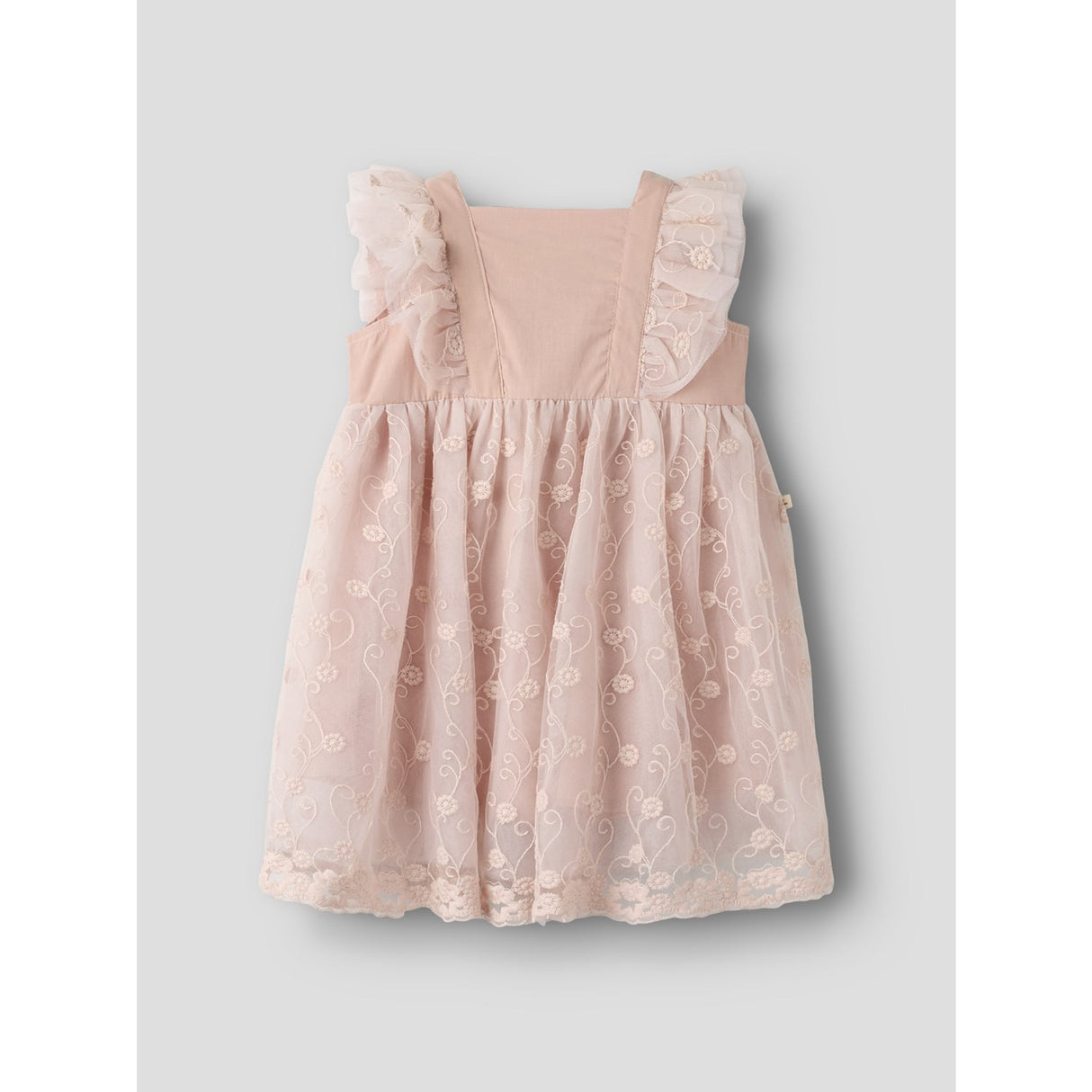 Lil'Atelier Peach Whip Nmffeya Sl Tyll Klänning Lil